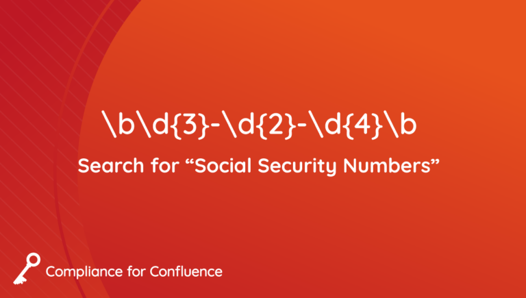 Discover Sensitive Data in Confluence with Regular Expressions