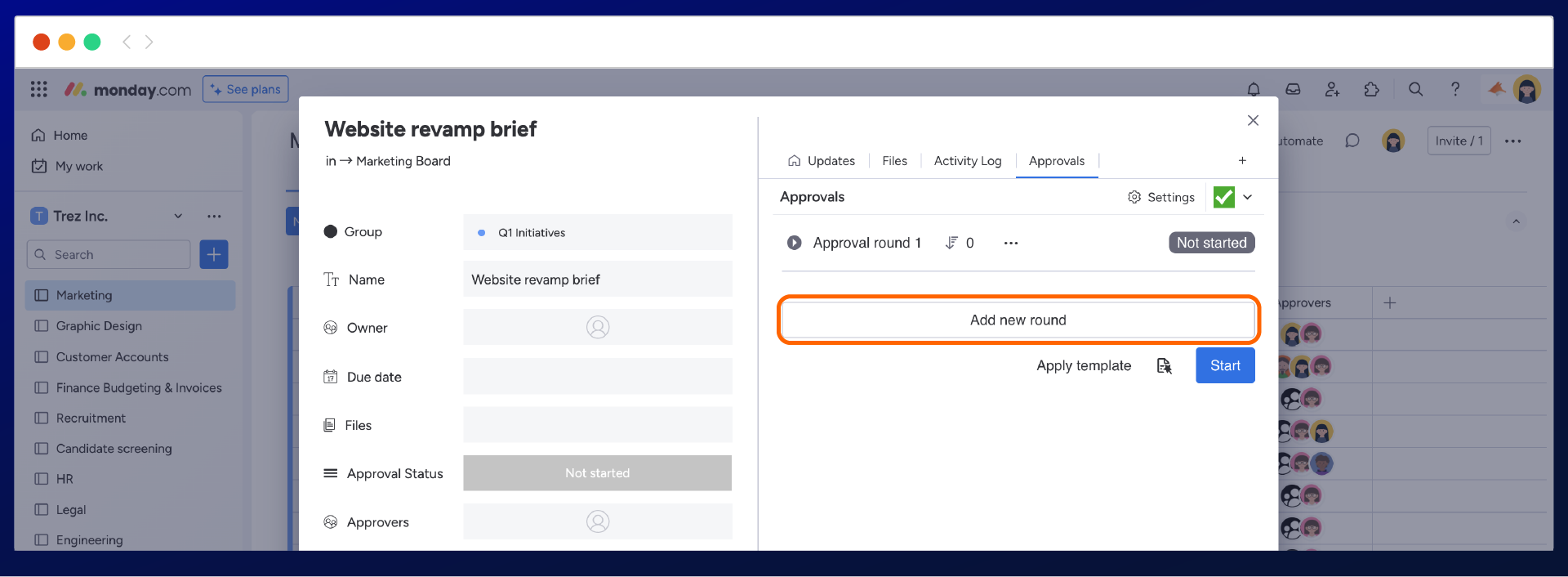 How to set up a single stage approval process in monday.com - AppFox