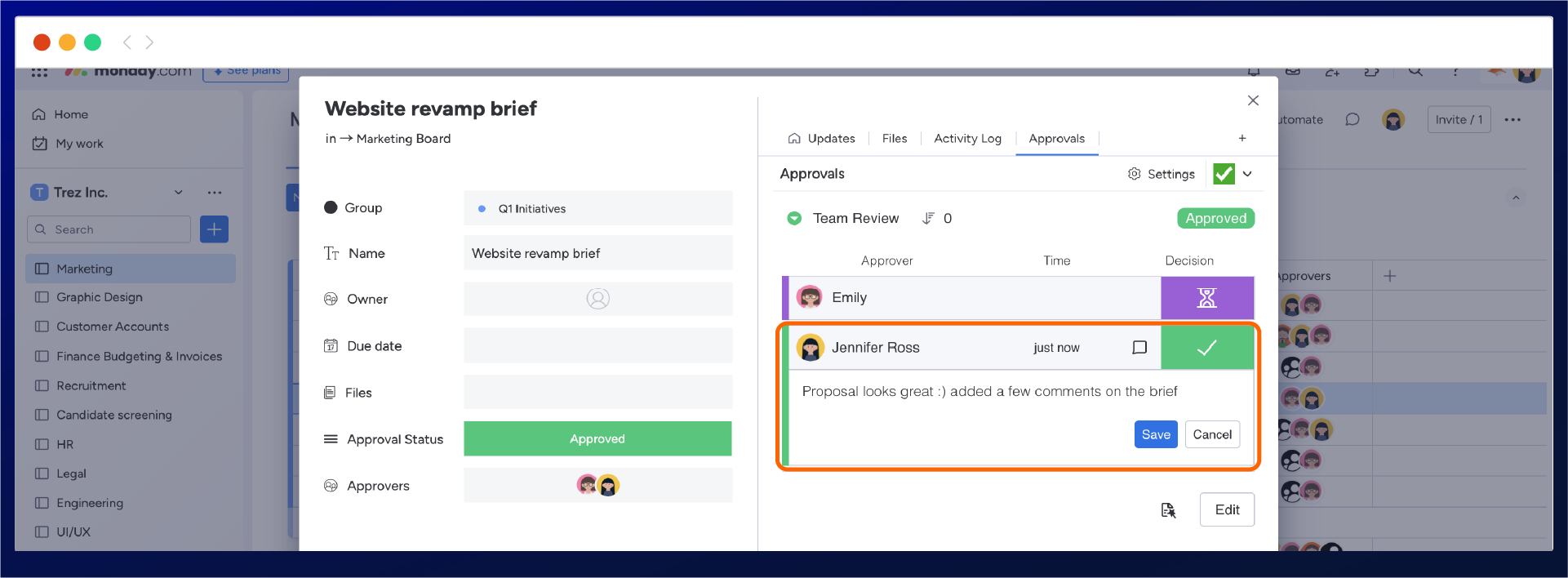 How to set up a single stage approval process in monday.com - AppFox